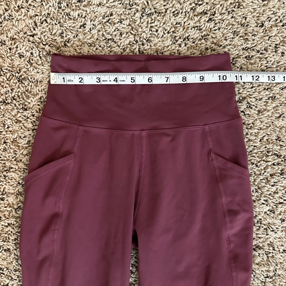 Alphalete Maroon Leggings, size XS - Picture 3 of 5